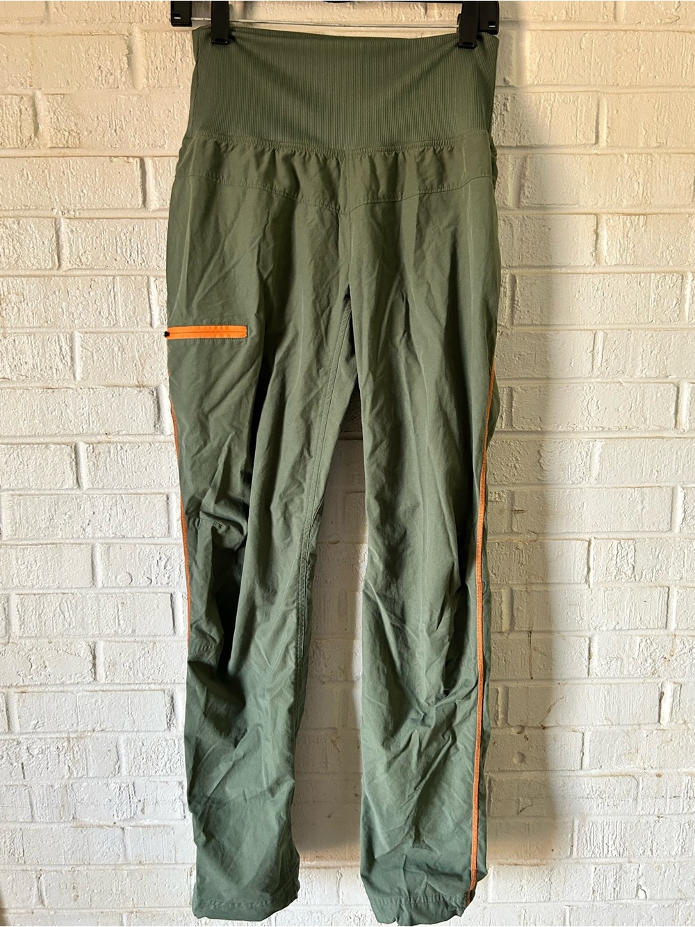 Marmot Women’s Dihedral Pants Small 6 Green Orange Hiking Rock Climbing Outdoor